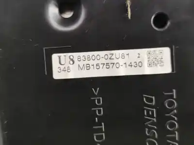 Автозапчастина б/у панель інструментів для toyota auris ranchera familiar (_e18_) 1.4 d-4d (nde180_) посилання на oem iam 838000zu81  