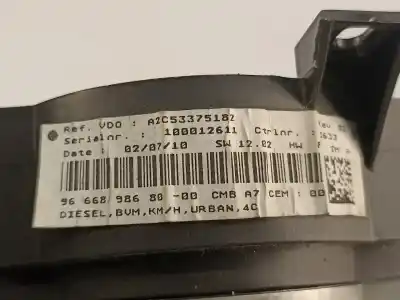 Автозапчастина б/у панель інструментів для peugeot 207/207+ (wa_, wc_) 1.4 hdi посилання на oem iam 9666898680  