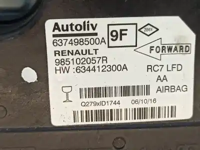 Автозапчасти б/у блок управления подушками безопасности за renault talisman grandtour (kp_) 1.6 dci 130 ссылки oem iam 637498500a  