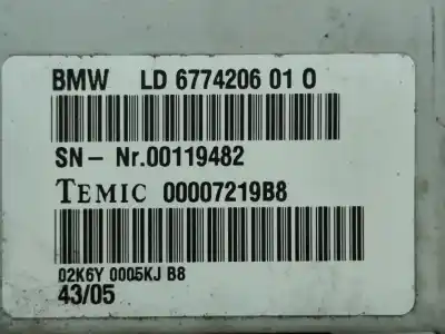 Peça sobressalente para automóvel em segunda mão centralina de motor uce por bmw 3 touring (e91) 325 d referências oem iam 6774206010  