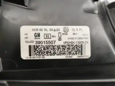Автозапчастина б/у права фа для opel adam (m13) 1.4 посилання на oem iam 39015507  