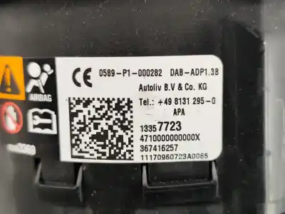 Автозапчасти б/у передняя левая подушка безопасности за opel adam (m13) 1.4 ссылки oem iam 13357723  
