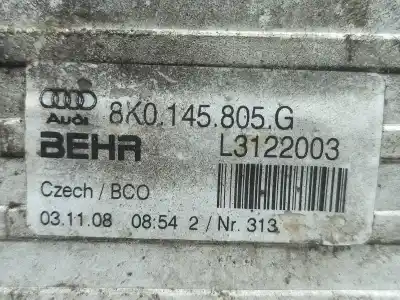 Автозапчастина б/у інтеркулер для audi a4 b8 avant (8k5) 2.0 tdi посилання на oem iam 8k0145805g  