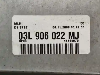 Автозапчастина б/у ебу контролер двигуна для audi a4 b8 avant (8k5) 2.0 tdi посилання на oem iam 03l906022mj  