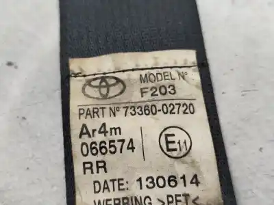 Автозапчасти б/у задний правый ремень безопасности за toyota auris ranchera familiar (_e18_) 1.4 d-4d (nde180_) ссылки oem iam 7336002720  