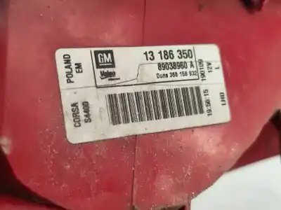 Автозапчасти б/у левый задний фонарь за opel corsa d (s07) 1.3 cdti (l08 l68) ссылки oem iam 13186350  