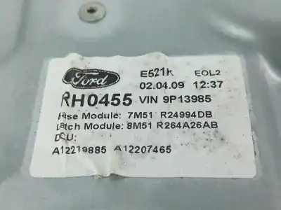 Gebrauchtes Autoersatzteil fensterheber hinten rechts zum ford c-max (dm2) 1.8 tdci oem-iam-referenzen 7m51r045h22a   Gebrauchtes Autoersatzteil fensterheber hinten rechts zum ford c-max (dm2) 1.8 tdci oem-iam-referenzen 7m51r045h22a