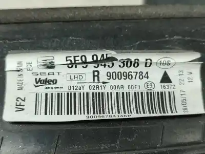 Second-hand car spare part right tailgate door light for seat leon st (5f8) 1.6 tdi oem iam references 5f9945308d  