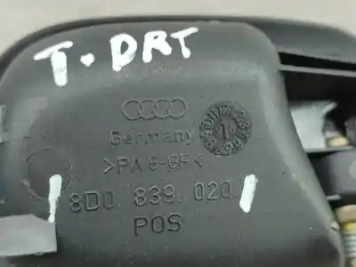 Автозапчастина б/у внутрішня задня права ручка для audi a4 b5 avant (8d5) 1.9 tdi посилання на oem iam 8d0839020  