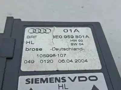 Автозапчасти б/у мотор заднего левого стекла за audi a4 b6 (8e2) 1.9 tdi ссылки oem iam 8e0959801a  