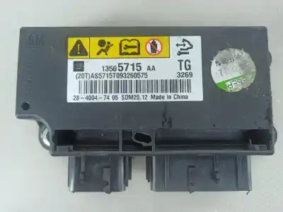 Pièce détachée automobile d'occasion boitier de commande d'airbag pour chevrolet spark (m300) 1.0 références oem iam 13505715