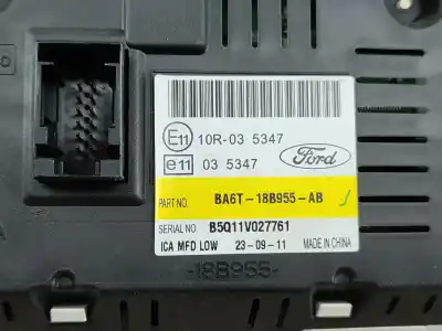 Second-hand car spare part multifunction display for ford fiesta vi (cb1, ccn) 1.25 oem iam references ba6t18b955ab  