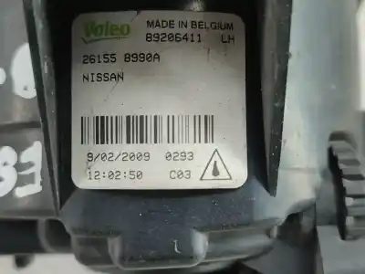 Second-hand car spare part left fog light for nissan qashqai / qashqai +2 i (j10, nj10, jj10e) 2.0 oem iam references 89206411  