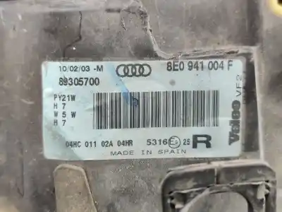 Автозапчасти б/у правая фара за audi a4 b6 (8e2) 1.9 tdi ссылки oem iam 8e0941004f  