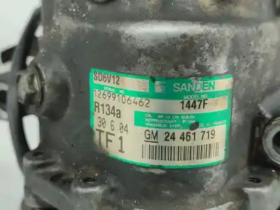 Peça sobressalente para automóvel em segunda mão compressor de ar condicionado a/a a/c por opel corsa c (x01) 1.2 twinport (f08 f68) referências oem iam sd6v12  