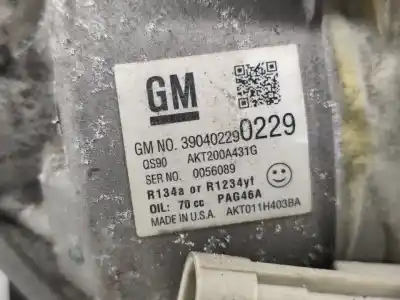 Peça sobressalente para automóvel em segunda mão compressor de ar condicionado a/a a/c por opel adam (m13) 1.4 referências oem iam 390402290229  