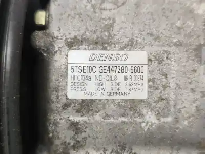 Автозапчасти б/у компрессор кондиционера воздуха за toyota auris ranchera familiar (_e18_) 1.4 d-4d (nde180_) ссылки oem iam 5tse10c  