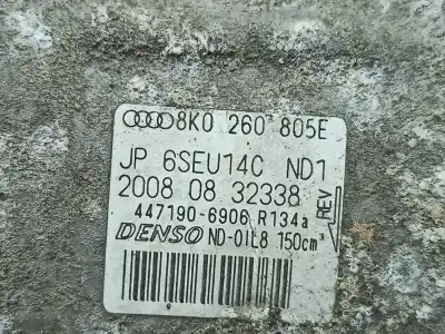 Second-hand car spare part air conditioning compressor for audi a4 b8 avant (8k5) 2.0 tdi oem iam references 8k0260805e  