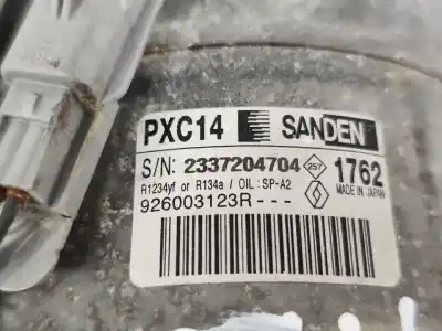 Peça sobressalente para automóvel em segunda mão compressor de ar condicionado a/a a/c por renault scénic iv (j9_) 1.5 dci 110 referências oem iam 926003123r  