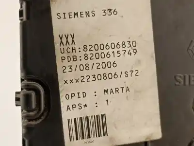 Автозапчасти б/у блок реле/предохранителей за renault megane ii (bm0/1_, cm0/1_) 1.5 dci (bm1e cm1e) ссылки oem iam 8200606830  