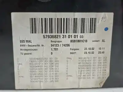 Second-hand car spare part center armrest for bmw 7 (e65, e66, e67) 730 d oem iam references 7011600  