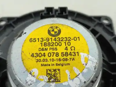 Second-hand car spare part speaker for bmw 3 touring (e91) 320 d oem iam references 6513914323201  