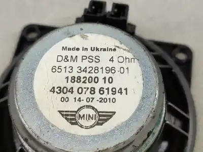 Second-hand car spare part speaker for mini mini (r56) one oem iam references 6513342819601   Second-hand car spare part speaker for mini mini (r56) one oem iam references 6513342819601