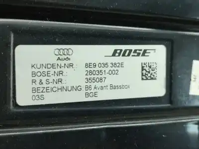 Pezzo di ricambio per auto di seconda mano altoparlante per audi a4 b7 avant (8ed) 2.0 tdi riferimenti oem iam 8e9035382e  
