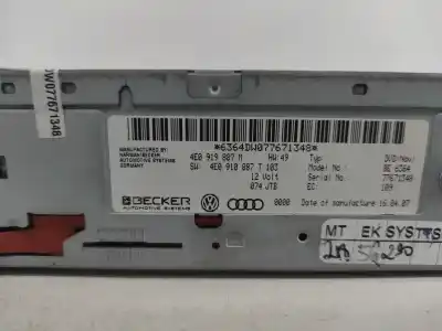Автозапчасти б/у аудиосистема / радио cd за audi a6 c6 avant (4f5) 3.0 tdi quattro ссылки oem iam   