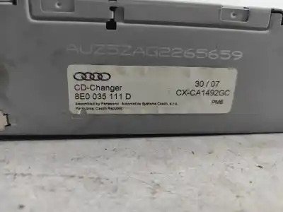 Second-hand car spare part audio system / radio cd for audi a4 b7 (8ec) 1.9 tdi oem iam references 8e0035111d  