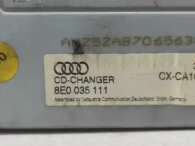 Pezzo di ricambio per auto di seconda mano impianto audio / radio cd per audi a4 avant (8e5) 1.8 20v riferimenti oem iam 8e0035111  