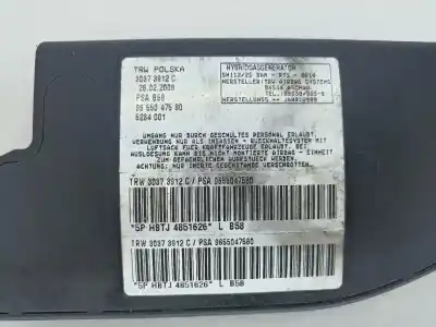 Автозапчастина б/у передня ліва подушка безопасности для citroen c4 picasso i monospace (ud_) 1.6 hdi посилання на oem iam 9655047580  