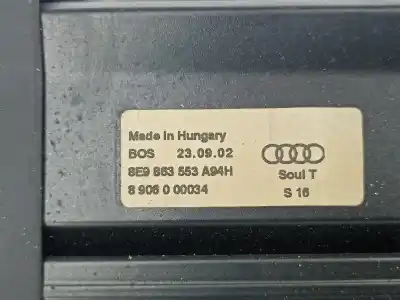 Second-hand car spare part parcel shelf for audi a4 b6 avant (8e5) 1.9 tdi oem iam references 8e9863553a94h  
