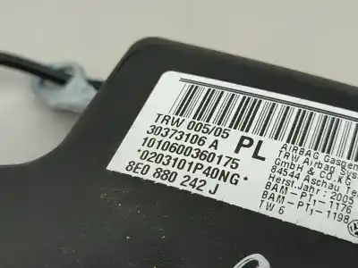 Автозапчасти б/у подушка безопасности передняя правая за audi a4 b6 (8e2) 2.5 tdi ссылки oem iam 30373106a  