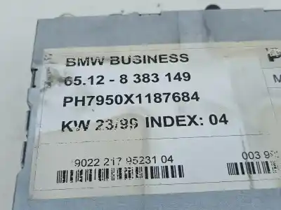 Peça sobressalente para automóvel em segunda mão sistema de áudio / rádio cd por bmw 3 (e46) 320 d referências oem iam 65128383149  