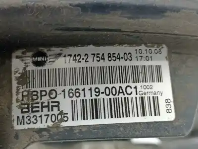 Автозапчасти б/у нагревательный вентилятор за mini mini (r56) cooper ссылки oem iam 17422754854  