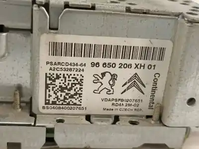 Pezzo di ricambio per auto di seconda mano impianto audio / radio cd per peugeot 308 sw i (4e_, 4h_) 1.6 hdi riferimenti oem iam 96650206xh  