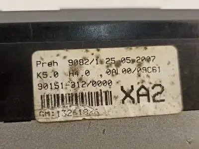 Peça sobressalente para automóvel em segunda mão comando de sofagem (chauffage / ar condicionado) por opel astra h gtc (a04) 1.4 (l08) referências oem iam 90151312  