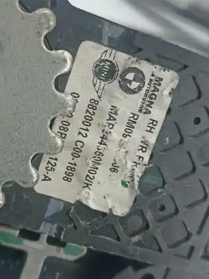 Second-hand car spare part passenger side right window regulator for mini mini (r56) cooper oem iam references 2757044  