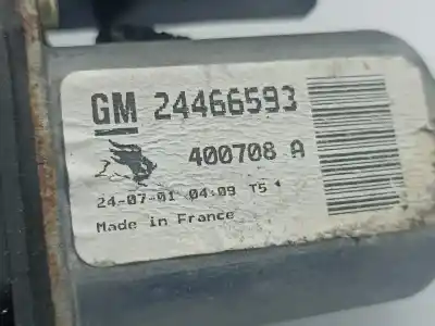 Second-hand car spare part driver left window regulator for opel corsa c 1.2 16v cat (z 12 xe / lw4) oem iam references 24466593  
