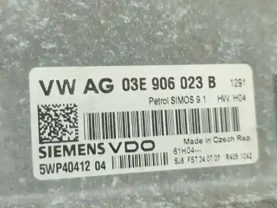 Second-hand car spare part ecu engine control for skoda fabia i hatchback (6y2) 1.2 gasolina 2004 5p oem iam references 03e906023b  