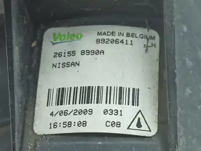 Second-hand car spare part left fog light for nissan qashqai / qashqai +2 i (j10, nj10, jj10e) 1.5 dci oem iam references 89206411  