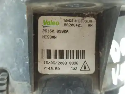 Pezzo di ricambio per auto di seconda mano luce fendinebbia destra per nissan qashqai / qashqai +2 i (j10, nj10, jj10e) 1.5 dci riferimenti oem iam 261508990a  