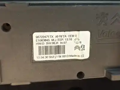 Автозапчастина б/у клімат-контроль для peugeot 208 caixa (cr_) 1.6 hdi 92 посилання на oem iam 96722471tx  