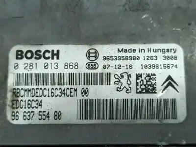 Second-hand car spare part ecu engine control for peugeot 207 (wa_, wc_) 1.6 hdi oem iam references 0281013868  