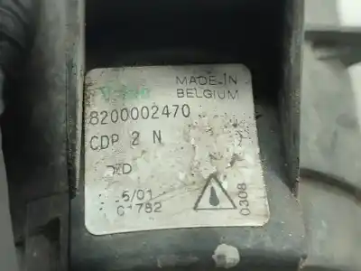 Автозапчастина б/у правий протитуман для renault clio ii (bb0/1/2_, cb0/1/2_) 1.2 16v (bb05. bb0w. bb11. bb27. bb2t. bb2u. bb2v. cb05.... gasolina 2002 5p посилання на oem iam 8200002470  