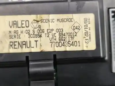 Pièce détachée automobile d'occasion commande de climatisation / chauffage pour renault megane scenic (ja0/1_) 1.9 dti (ja0n) références oem iam 7700435401  