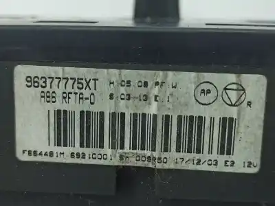 Pièce détachée automobile d'occasion commande de climatisation / chauffage pour citroen c2 (jm_) 1.1 références oem iam 96377775xt  