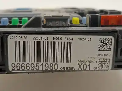 Автозапчасти б/у блок реле/предохранителей за peugeot 207/207+ (wa_, wc_) 1.4 hdi ссылки oem iam 9666951980  