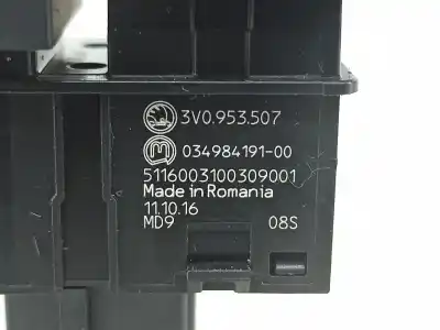 Автозапчастина б/у увага для skoda superb iii hatchback (3v3) 2.0 tdi gasóleo 2017 4p посилання на oem iam 3v0953507  